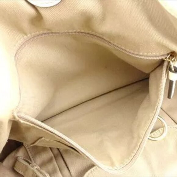 Celine Tote bag Macadam Beige Canvas Leather Woman Authentic Used - Picture 13 of 15